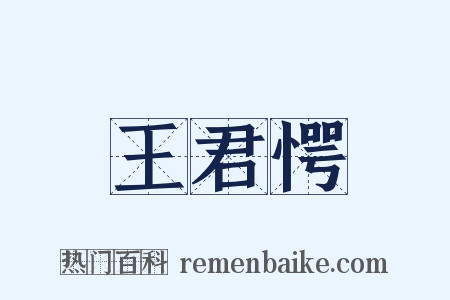 王君愕是什么意思的图片